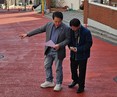 강북구의회 노윤상 의원, 강북체육센터 주변 도로포장 환경개선 공사 현장 방문