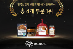 대상, ’한국산업의 브랜드파워’ 4개 부문 1위 석권